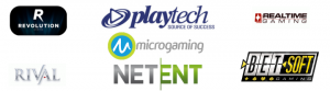 netent - microgaming - playtech - rival gaming - revolution - realtime gaming - betsoft