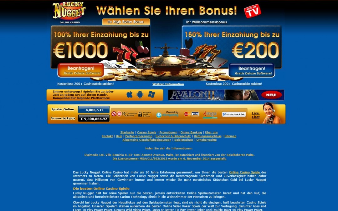 Lucky Nugget casino bewertung | ohneeinzahlung.de